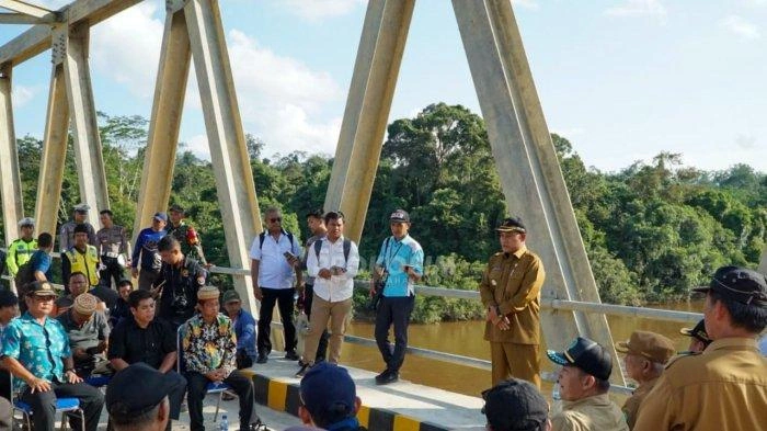 Jembatan Sungai Ratah Mahulu Buka Akses untuk Kendaraan Roda Dua dan Empat