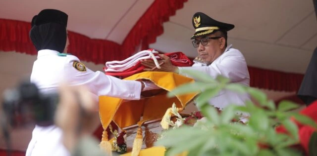 HUT ke-80 RI di Kutim: Upacara Khidmat, Paskibraka Tampilkan Aksi Memukau